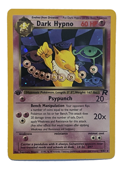 Dark Hypno 9/82 Near Mint 1st Edition Holo Rare Team Rocket Pokemon TCG NM LP - Image 1