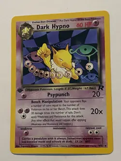 Dark Hypno 9/82 Near Mint 1st Edition Holo Rare Team Rocket Pokemon TCG NM LP - Image 3