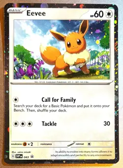 Pokemon TCG Eevee 043 Sv: Scarlet & Violet Promo Cards Holo - Image 1