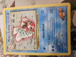 Misty's Seaking 55/132 Gym Heroes Pokemon Card MP - Image 1