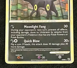 Pokemon Umbreon 10/90 Cracked Ice Holo - HGSS Undaunted Theme Deck - EX - Image 3