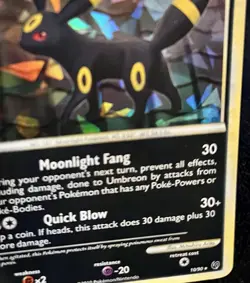 Pokemon Umbreon 10/90 Cracked Ice Holo - HGSS Undaunted Theme Deck - EX - Image 5