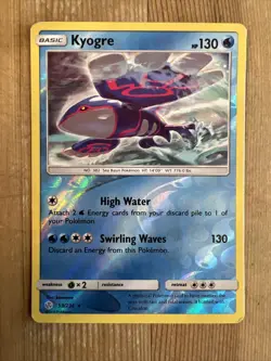 Kyogre - 53/236 - Rare - Reverse Holo LP, English Pokemon Cosmic Eclipse - Image 1