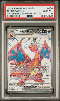 2023 Pokemon SVP EN Charizard ex # 056 Premium Collection PSA 10 - Image 1