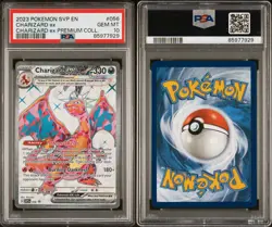 2023 Pokemon SVP EN Charizard ex # 056 Premium Collection PSA 10 - Image 3