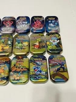 15 Pokemon TCG Mini Tins - *EMPTY* - Three Complete Sets - Image 3