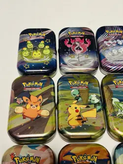 15 Pokemon TCG Mini Tins - *EMPTY* - Three Complete Sets - Image 4