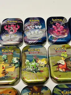 15 Pokemon TCG Mini Tins - *EMPTY* - Three Complete Sets - Image 5