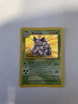 1999 Pokemon Base Set Nidoking Holo 11/102 - Unlimited WotC Vintage HP - Image 1