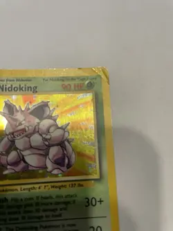 1999 Pokemon Base Set Nidoking Holo 11/102 - Unlimited WotC Vintage HP - Image 2