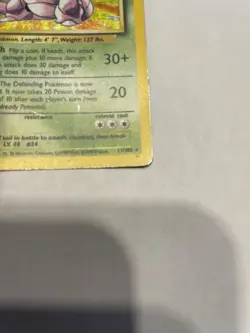 1999 Pokemon Base Set Nidoking Holo 11/102 - Unlimited WotC Vintage HP - Image 3