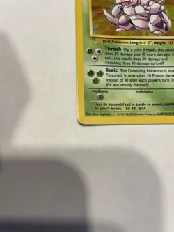1999 Pokemon Base Set Nidoking Holo 11/102 - Unlimited WotC Vintage HP - Image 4