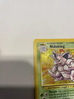 1999 Pokemon Base Set Nidoking Holo 11/102 - Unlimited WotC Vintage HP - Image 5