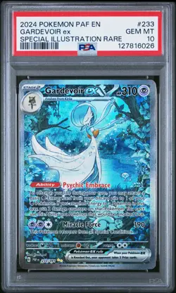 POKEMON PSA 10 2024 SV Paldean Fates Gardevoir ex 233/091 SIR *6026 - Image 1