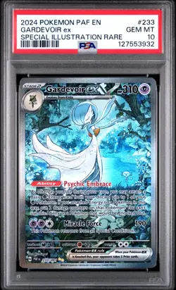 POKEMON PSA 10 2024 SV Paldean Fates Gardevoir ex 233/091 SIR *3932 - Image 1