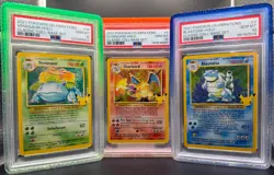 Pokemon - Charizard Blastoise Venusaur Celebrations Collection Base Set PSA 10 - Image 1