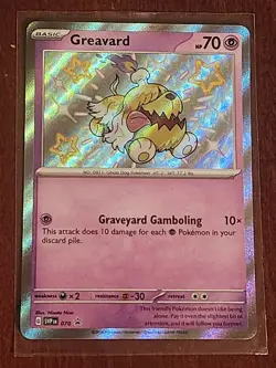Pokemon Greavard SVP 070 Scarlet & Violet Black Star Promo Rare Card - Image 1