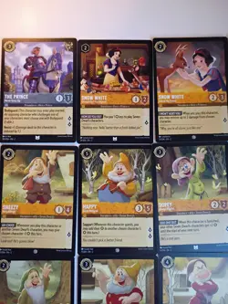 Disney Lorcana Snow White Lot (11) Common Cards Rise Of The Floodborn - Image 2