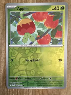 Applin 012/142 Stellar Crown Reverse Holo Pokemon Card NM - Image 1