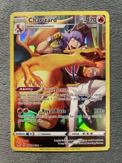 Charizard TG03/TG30 Full Art Trainer Gallery Rare Pokemon Card Lost Origin 2022 - Image 1