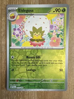 Eldegoss 011/142 Stellar Crown Reverse Holo Pokemon Card NM - Image 1