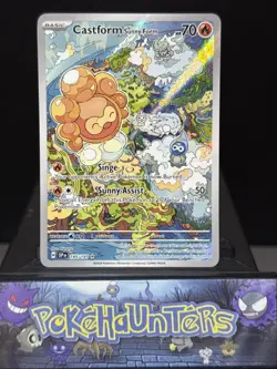 Pokemon Card Castform Sunny Form 195/191 Surging Sparks Illustration Rare NM - Image 1