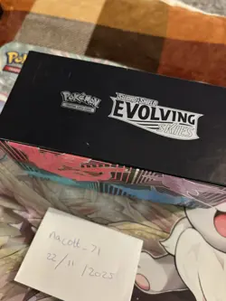 USED Pokemon Evolving Skies ETB Box - Full of Energy card bulk - Image 4