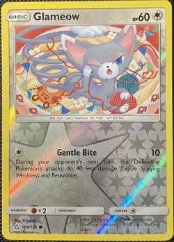 Glameow 108/156 Sm-Ultra Prism Reverse Holo - Pokemon Card - Image 1