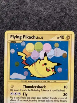 Pokemon TCG Flying Pikachu Holo Card Rising Rivals 113/111 Secret Rare - Image 2