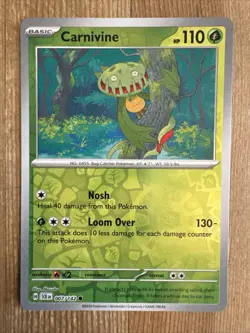 Carnivine 007/142 Stellar Crown Reverse Holo Pokemon Card NM - Image 1