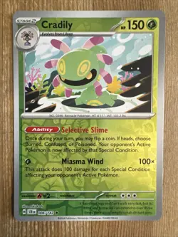 Cradily 006/142 Stellar Crown Reverse Holo Pokemon Card NM - Image 1