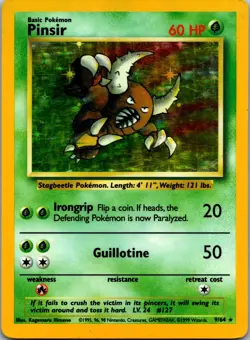 Pinsir (9) 09/64 Jungle No Symbol Error Card Holo Rare Holo LP/MP - Image 1
