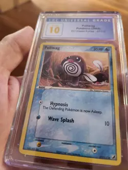 (POP 1) CGC 10 PRISTINE Pokemon Poliwag EX Unseen Forces 67/115 2005 Card - Image 2