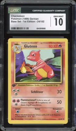 1999 Pokemon GERMAN 1st Edition Base Set 14 Cards Lot CGC 10 GEM MINT - Image 4