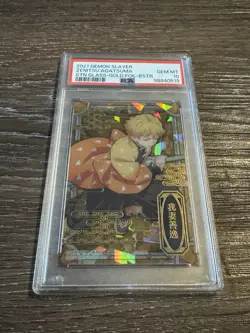 2021 Demon Slayer: Stained Glass Cards Zenitsu Agatsuma Stn.Glass PSA 10 - Image 1