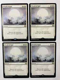 Magic The Gathering MTG Wrath of God X4 Cards Regular Rare Sorcery - Image 1