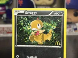 Pokemon TCG McDonald's Promo - 2012 - Scraggy #10/12 Stamped Holo Card - Image 2
