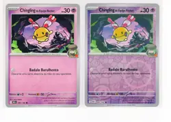 ~PT~ PORTUGUESE Chingling Regular & Rev Holo Destined Rivals Pokemon Cards (PE1) - Image 1