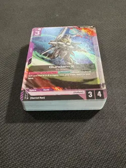 Gundam GD02 TCG Card Game Dual Impact 38 R Foil Cards - Image 1