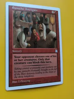 Eunuch's Intrigues. Sorcery Portal Three Kingdoms. Vintage P3K MTG Card. - Image 4