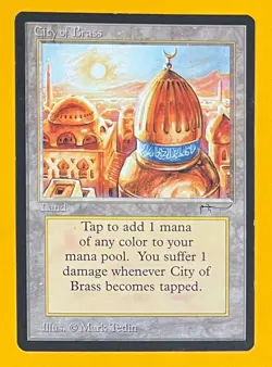 MTG CITY OF BRASS Arabian Nights (OldManMTG 012-604) - Image 1