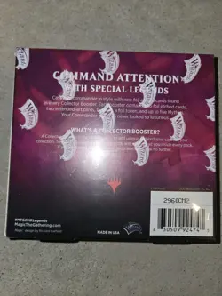 1x Commander Legends Collector Booster Box Factory Sealed MTG Magic - Image 2