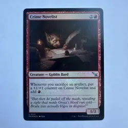 Crime Novelist 121 NM Foil U Murders at Karlov Manor MTG - Image 1