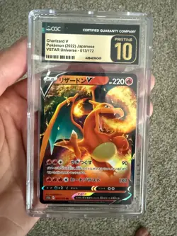 CGC 10 Pristine Charizard v 013 /172 VSTAR Universe 2022 Pokemon Japanese - Image 1