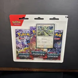 Pokemon TCG Scarlet & Violet Temporal Forces 3 Pack Triple Blister-New-Sealed - Image 1