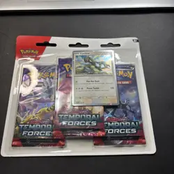 Pokemon TCG Scarlet & Violet Temporal Forces 3 Pack Triple Blister-New-Sealed - Image 2
