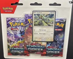 Pokemon TCG Scarlet & Violet Temporal Forces 3 Pack Triple Blister-New-Sealed - Image 2
