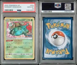 Pokemon Go Radiant Venusaur 2022 PSA Gem MT 10 #004/078 - Image 3