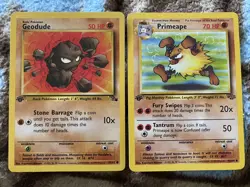 1999 1st Edition Fighting Type Pokemon (7) Jungle And Fossil Set - Image 4