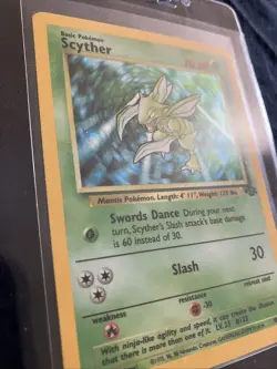 🍃Scyther 26/64 Jungle Set HOLO Unltd Pokemon TCG LP - Image 2